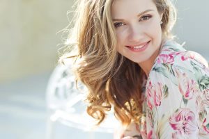 young woman smiling