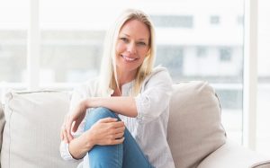 woman sitting in chair